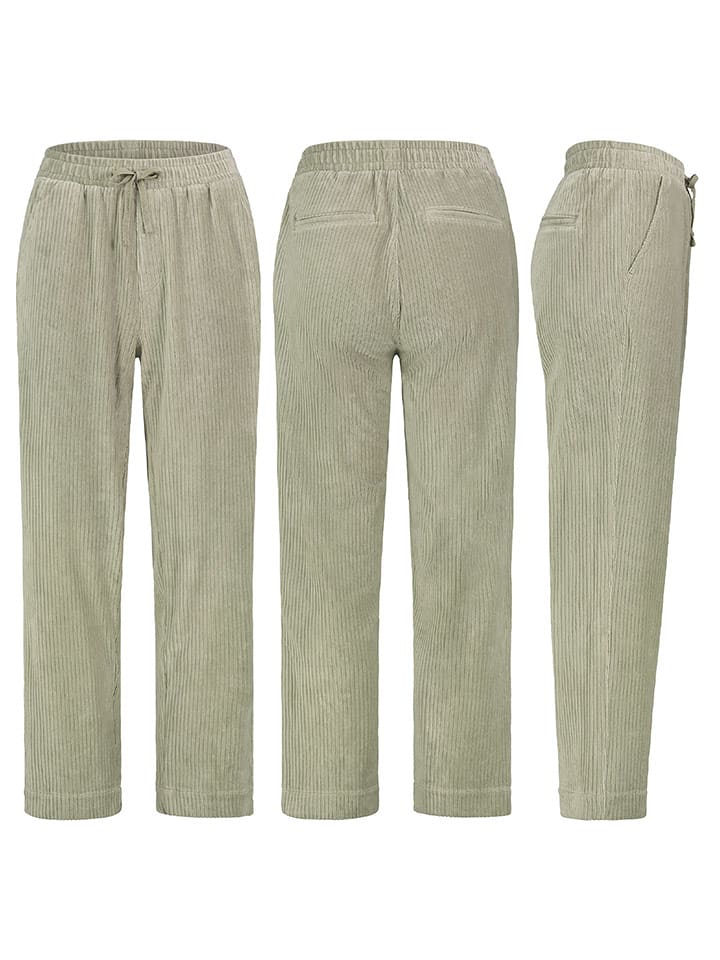 Sublevel Spodnie sztruksowe w kolorze jasnozielonym rozmiar: M