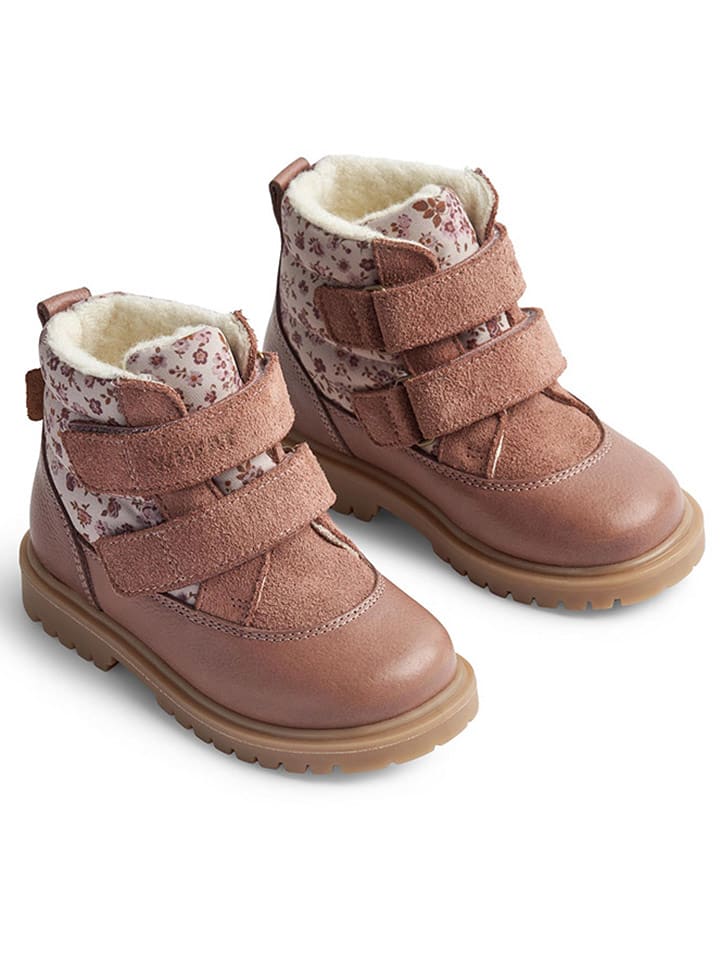 Wheat Botki w kolorze jasnoróżowym rozmiar: 28