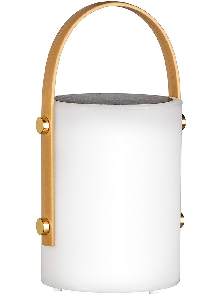 FH Lighting Solarna lampa stołowa LED "Bari" w kolorze białym - wys. 24 x Ø 11,5 cm rozmiar: onesize