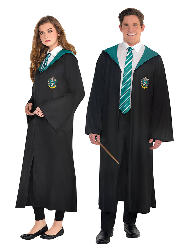Carnival Party Peleryna kostiumowa "Slytherin" w kolorze czarno-zielonym rozmiar: onesize