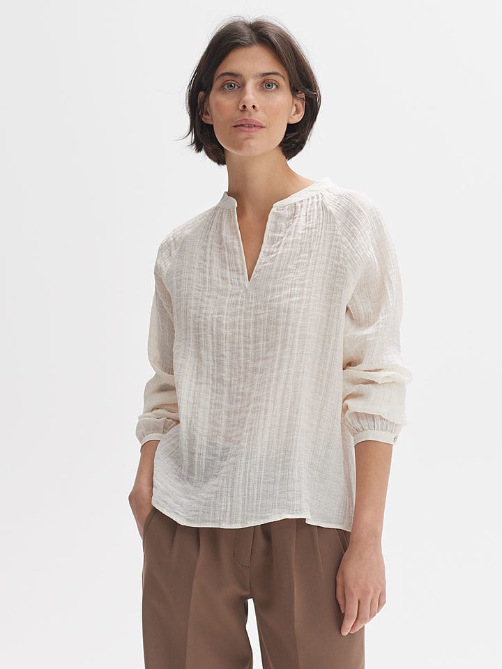 OPUS Bluzka w kolorze kremowym rozmiar: 40