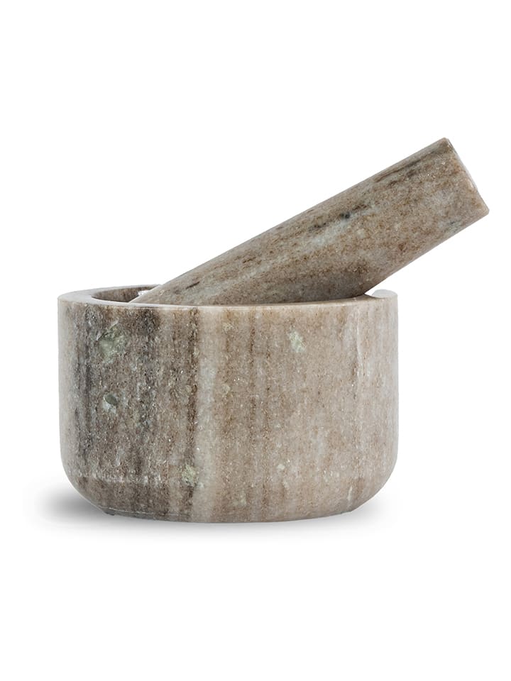 Sagaform Moździerz "Sten" w kolorze beżowym - wys. 6,5 x Ø 11 cm rozmiar: onesize