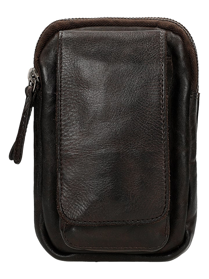 Wojas Skórzana torebka w kolorze brązowym - 13 x 18 x 7 cm rozmiar: onesize