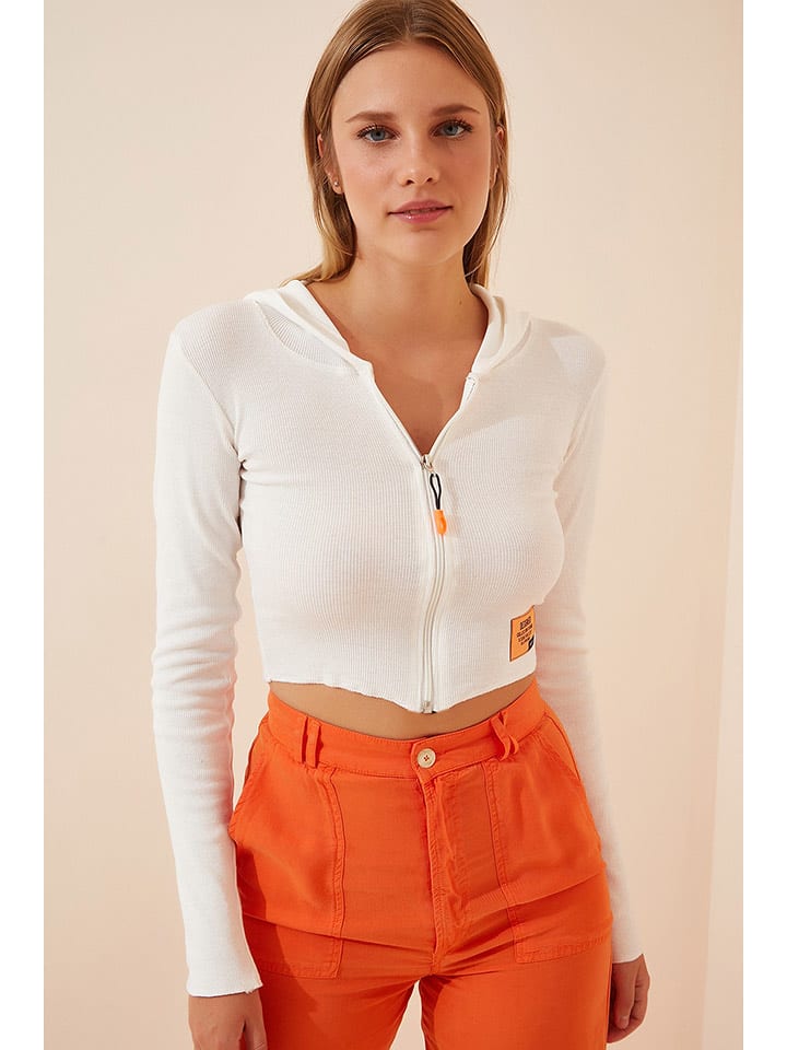 Happiness Istanbul Kardigan w kolorze białym rozmiar: 36