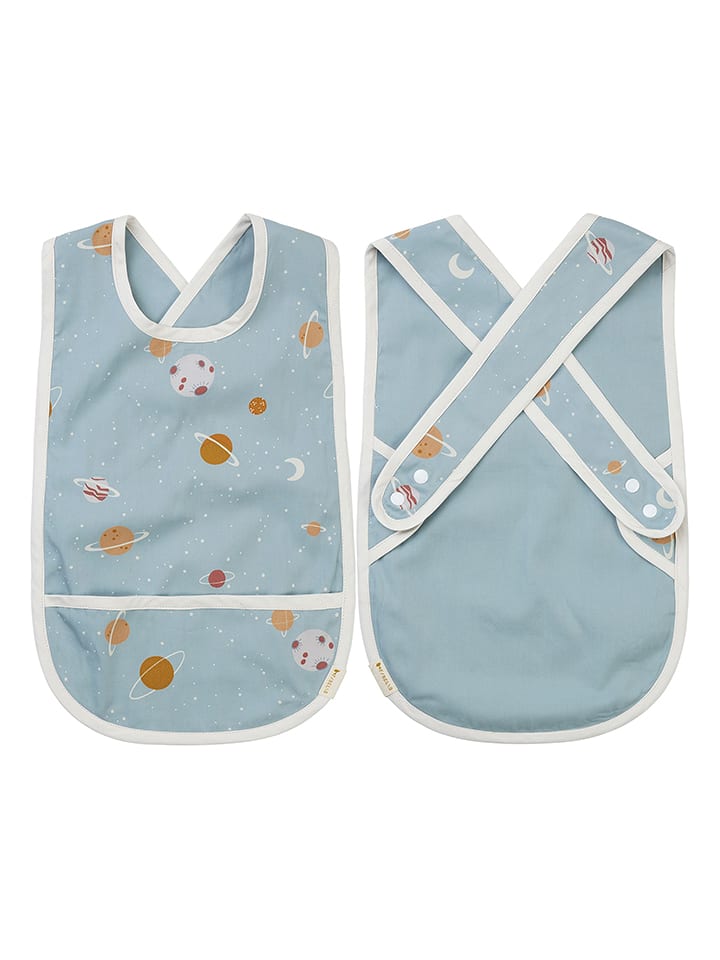 FABELAB Śliniaczek "Planetary" w kolorze błękitnym - 28 x 44 cm rozmiar: onesize