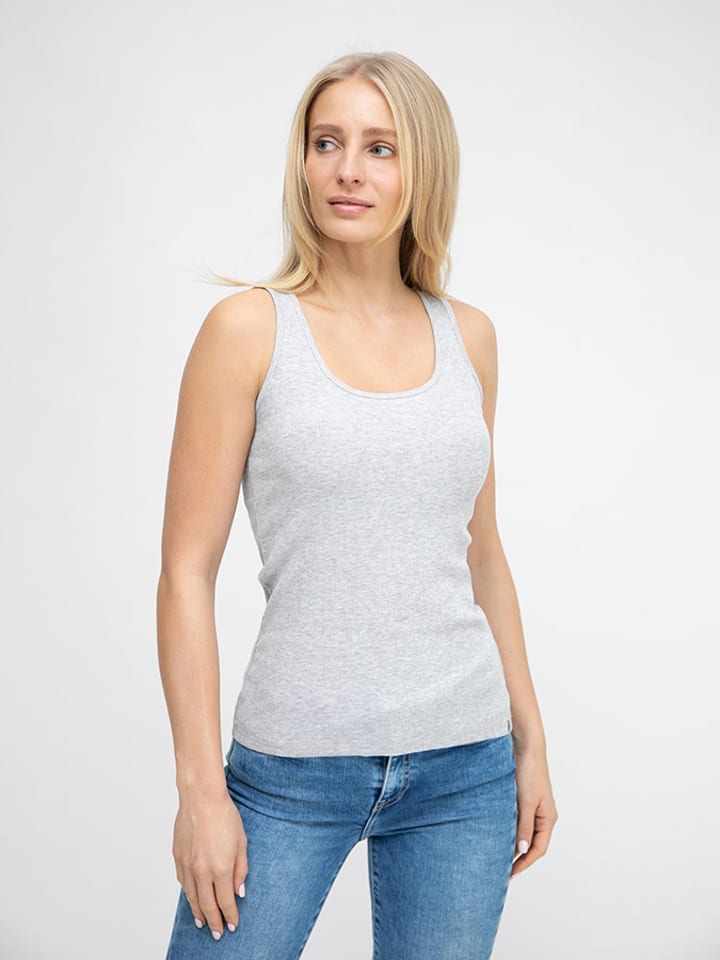 BIG STAR Top w kolorze szarym rozmiar: XS