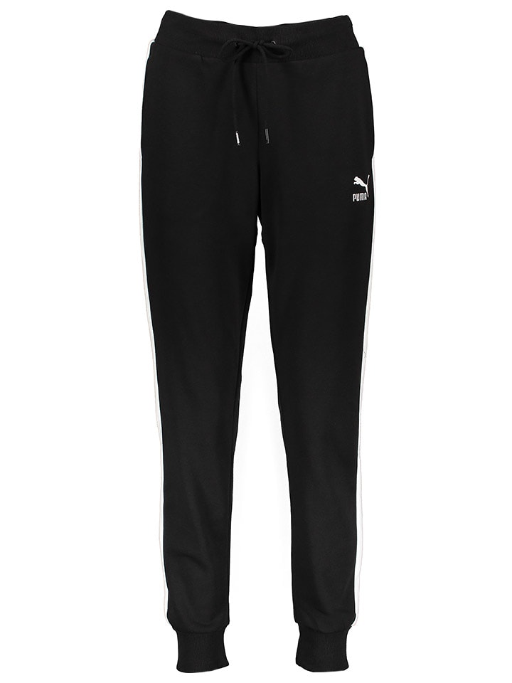 Puma Spodnie dresowe "Iconic T7" w kolorze czarnym rozmiar: M