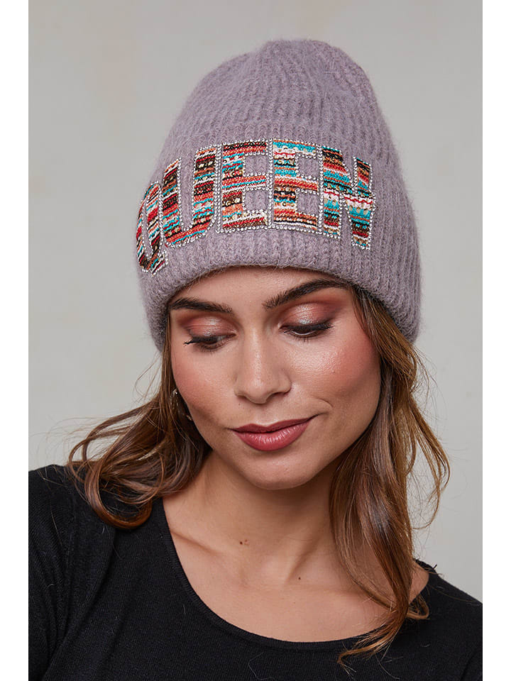 Soft Cashmere Czapka w kolorze szarobrązowym rozmiar: onesize