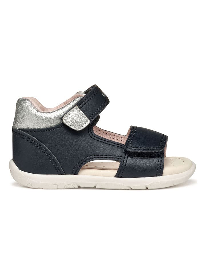 Geox Sandały "Tapuz" w kolorze srebrno-granatowym rozmiar: 25