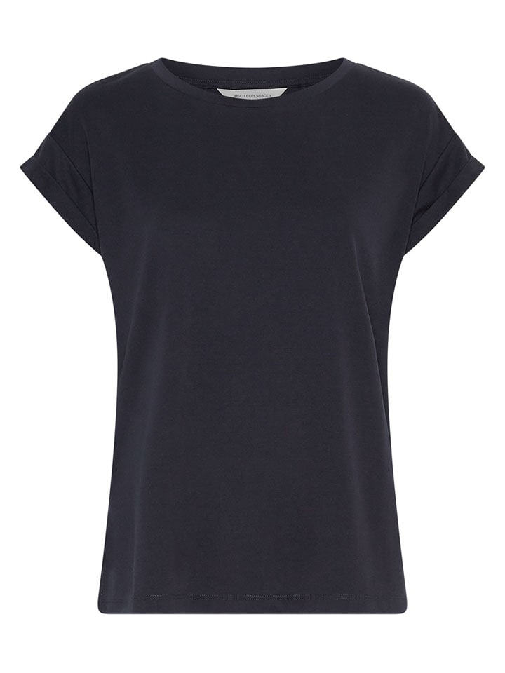 MOSS COPENHAGEN Bluzka "Birdia" w kolorze granatowym rozmiar: M/L