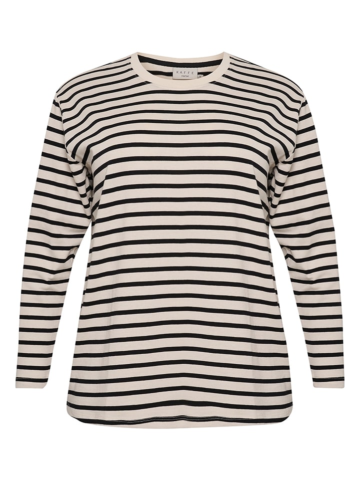 Kaffe Koszulka w kolorze biało-czarnym rozmiar: L