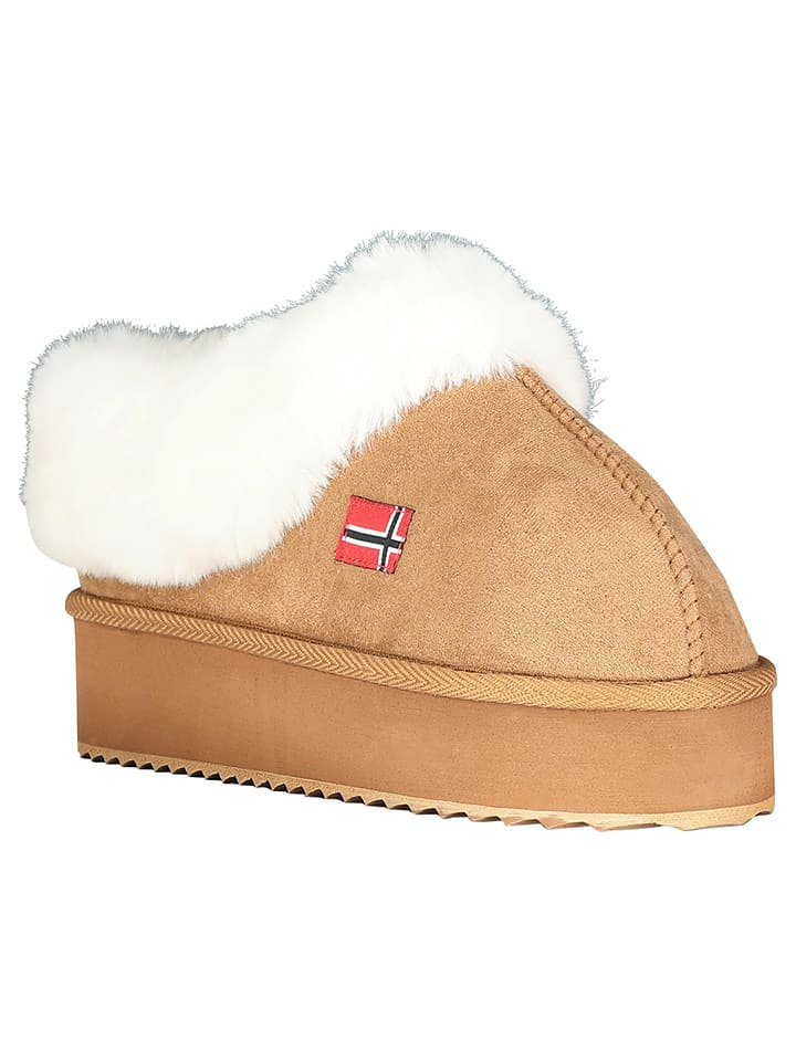 Geographical Norway Kapcie "Oninkasi" w kolorze jasnobrązowym rozmiar: 38