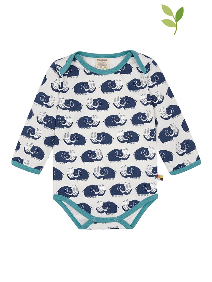 loud + proud Body "Druck" w kolorze niebieskim rozmiar: 86/92