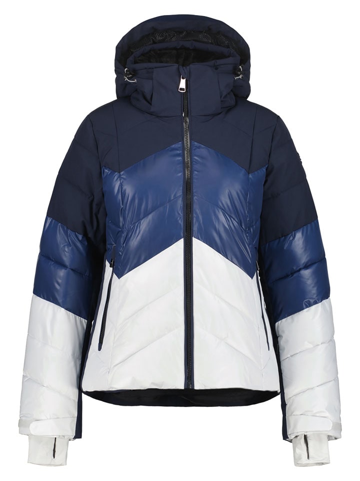 LUHTA Kurtka zimowa "Lammasoaivi" w kolorze granatowo-białym rozmiar: 38