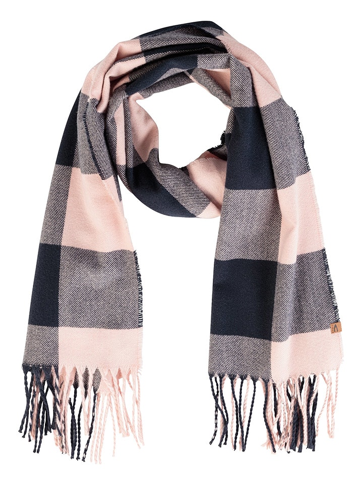 Camel Active Szal w kolorze jasnoróżowo-granatowym rozmiar: onesize