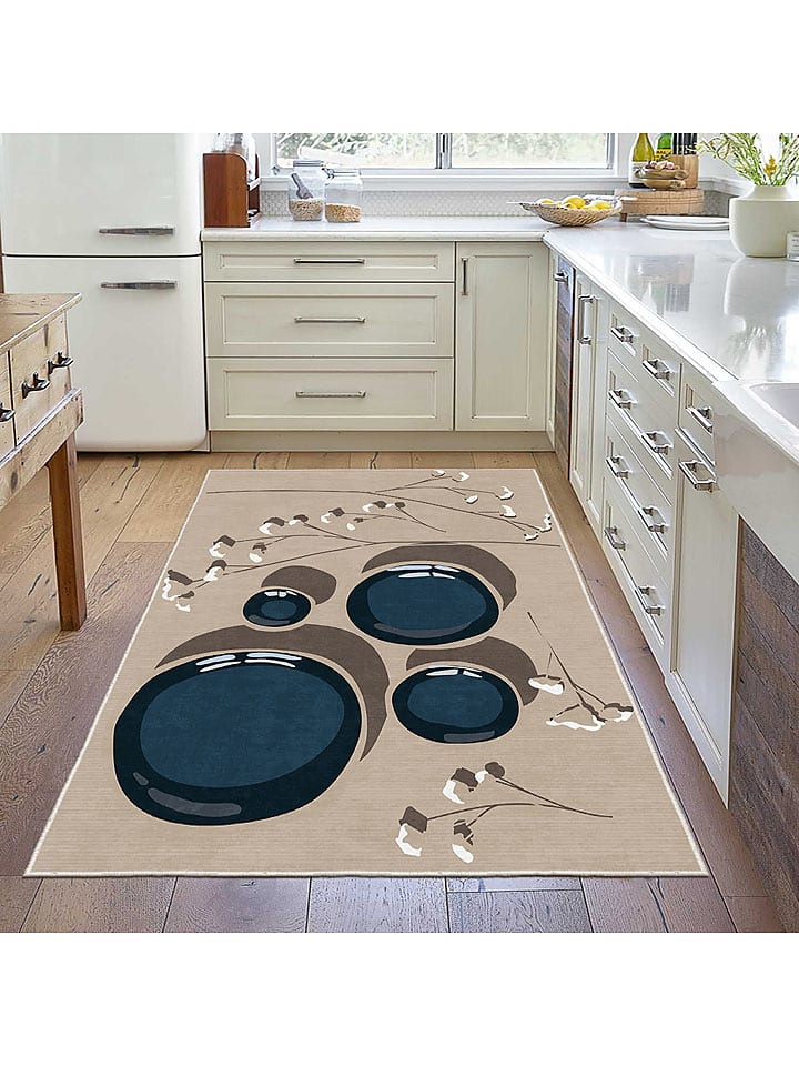 CARPET DIEM Dywan w kolorze beżowo-niebieskim rozmiar: 60x100 cm