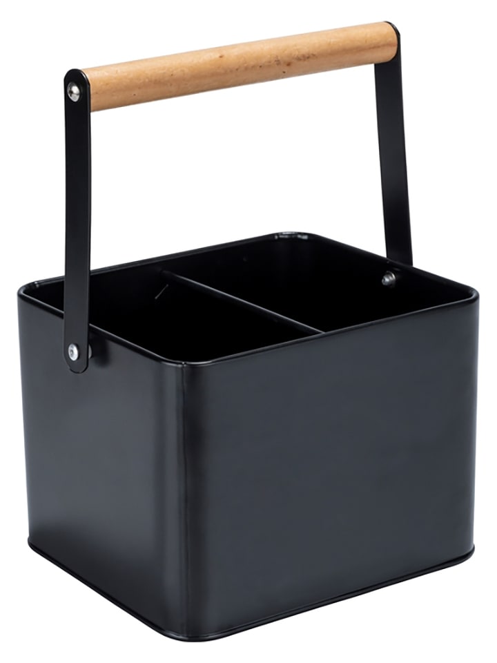 Wenko Koszyk "Baco" w kolorze czarnym do przechowywania - 18 x 25,5 x 15 cm rozmiar: onesize