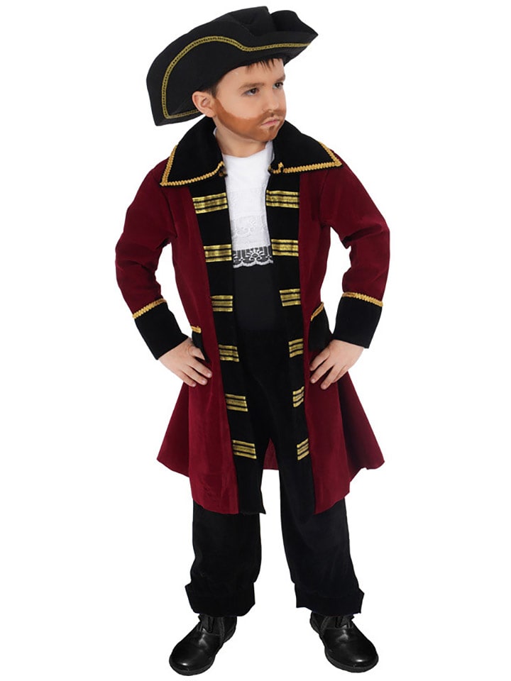 CHAKS 4-częściowy kostium "Edward" w kolorze czerwono-czarnym rozmiar: 128