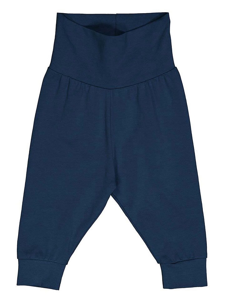 Fred´s World by GREEN COTTON Spodnie dresowe "Alfa funky" w kolorze granatowym rozmiar: 86