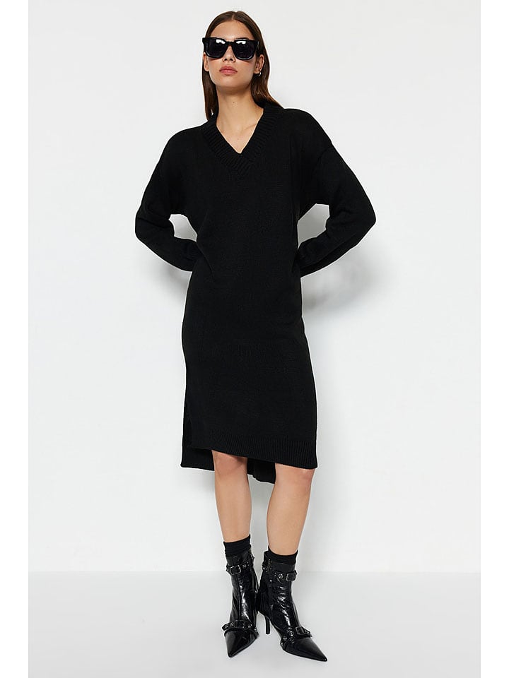 trendyol Sukienka w kolorze czarnym rozmiar: L