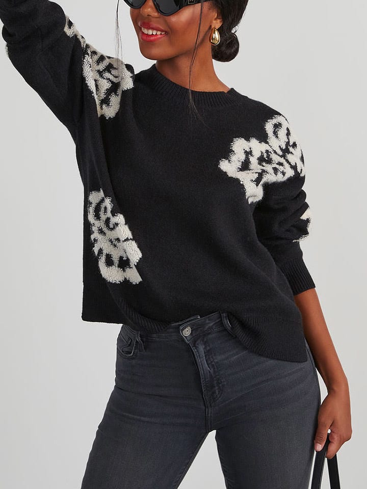 Milan Kiss Sweter w kolorze czarnym rozmiar: M