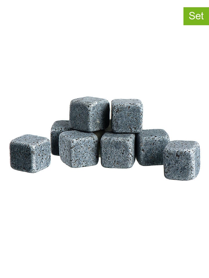 LEONARDO Kostki chłodzące (8 szt.) "Spiritii" w kolorze szarym - wys. 2 cm rozmiar: onesize