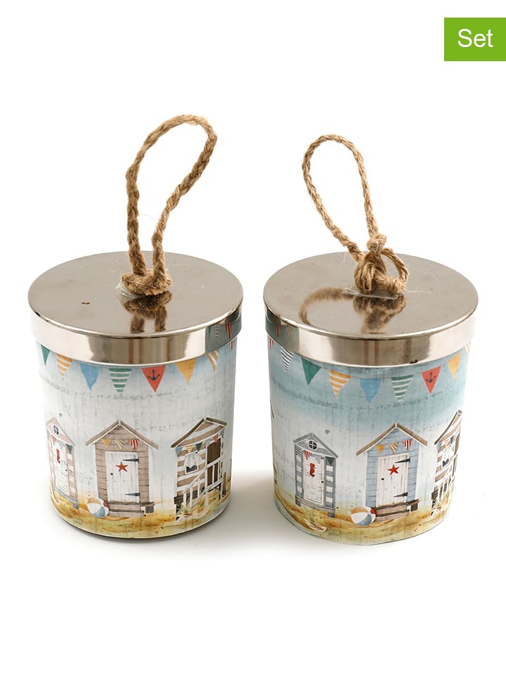 SiL Interiors Świece zapachowe (2 szt.) - wys. 9,5 x Ø 8 cm rozmiar: onesize