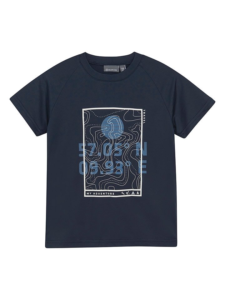 Color Kids Koszulka funkcyjna w kolorze granatowym rozmiar: 134