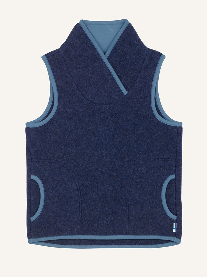 finkid Bezrękawnik "Filis Wool" w kolorze granatowym rozmiar: 100/110