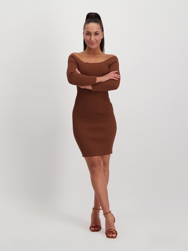 Steve Madden Sukienka "Aren" w kolorze jasnobrązowym rozmiar: XL