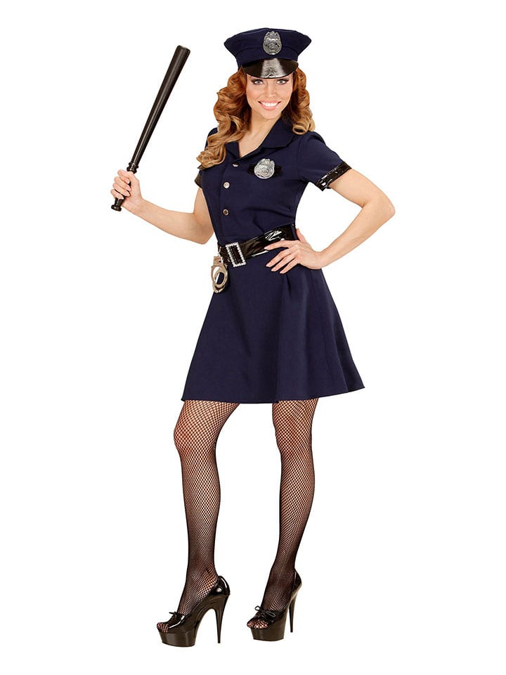 Carnival Party 3-częściowy kostium "Police officer" w kolorze granatowym rozmiar: M