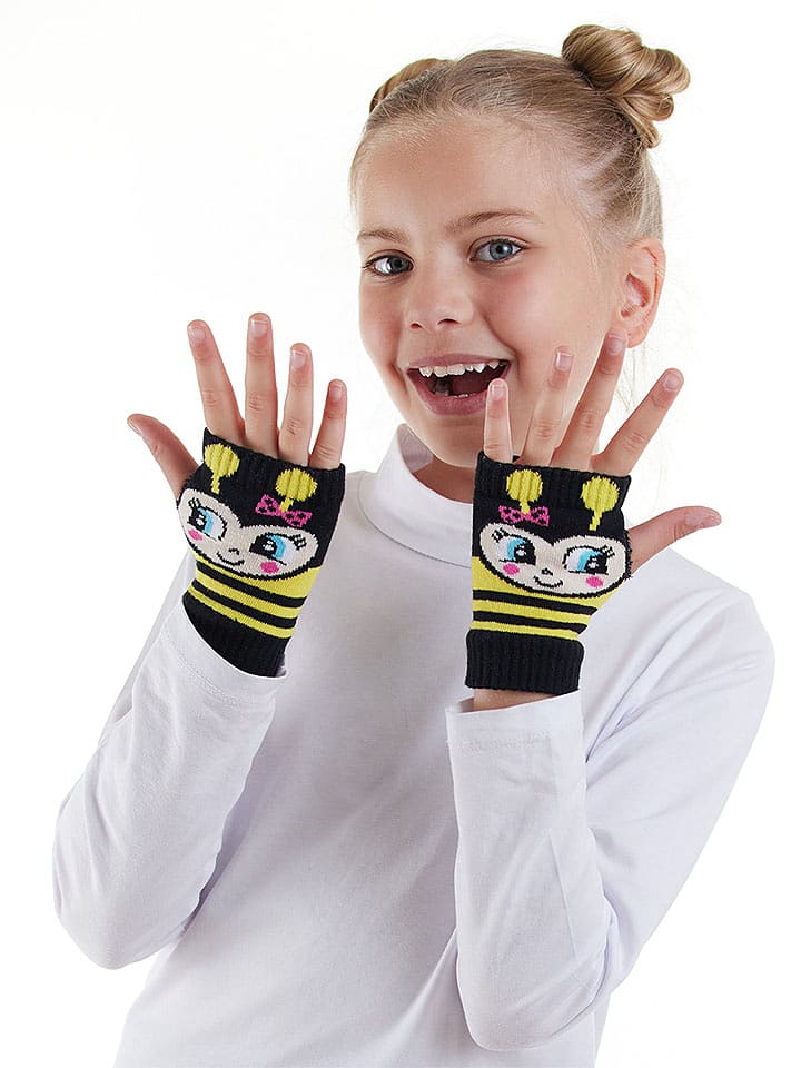 Denokids Rękawiczki w kolorze czarnym bez palców rozmiar: onesize