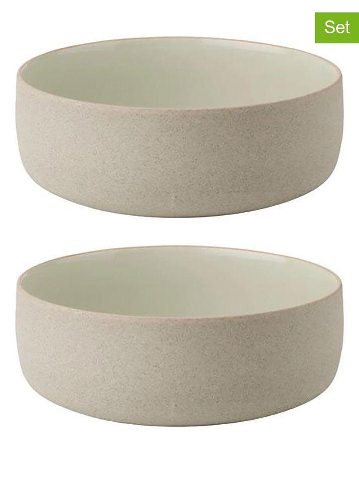 Stelton Miski (2 szt.) "Emma" w kolorze beżowo-szarym - Ø 13,5 cm rozmiar: onesize