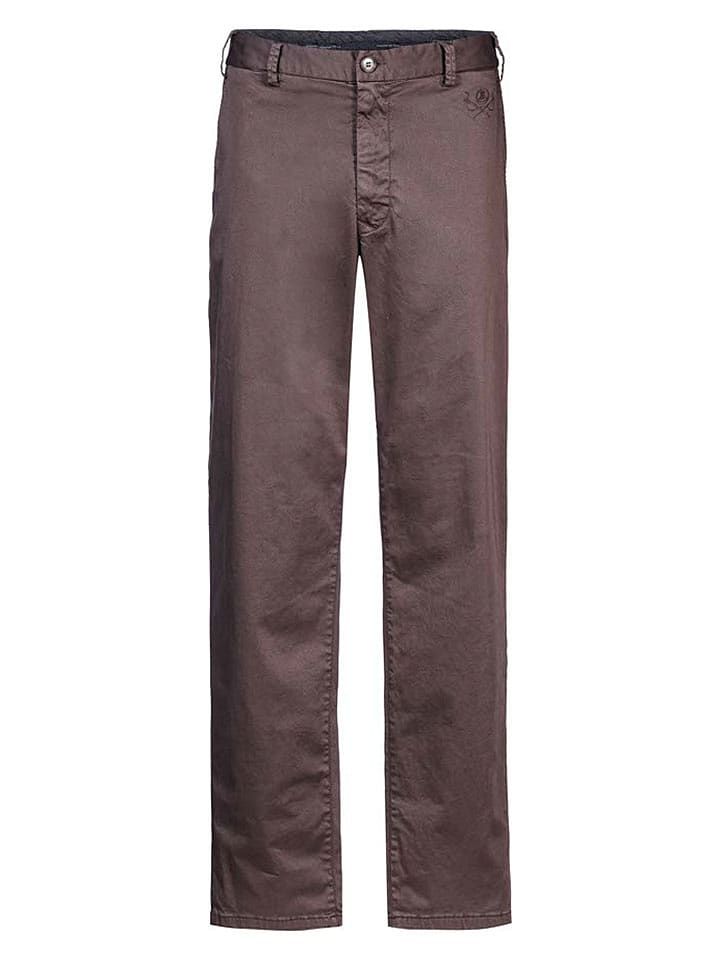 Herrlicher Spodnie chino "Clifford" w kolorze brązowym rozmiar: W30