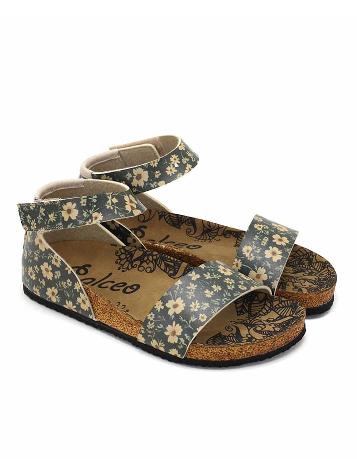 Calceo Sandały w kolorze czarno-żółtym rozmiar: 40