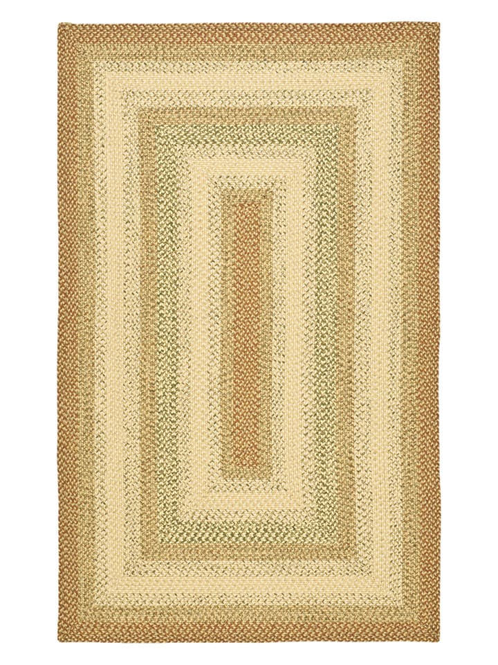 Safavieh Dywan "Braided" w kolorze beżowo-zielono-jasnobrązowym rozmiar: 122x183 cm