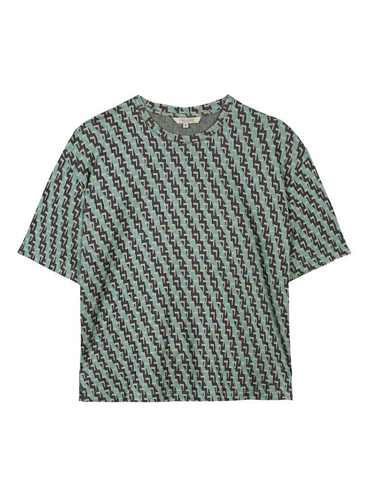 Herrlicher Koszulka w kolorze miętowo-czarnym rozmiar: XS