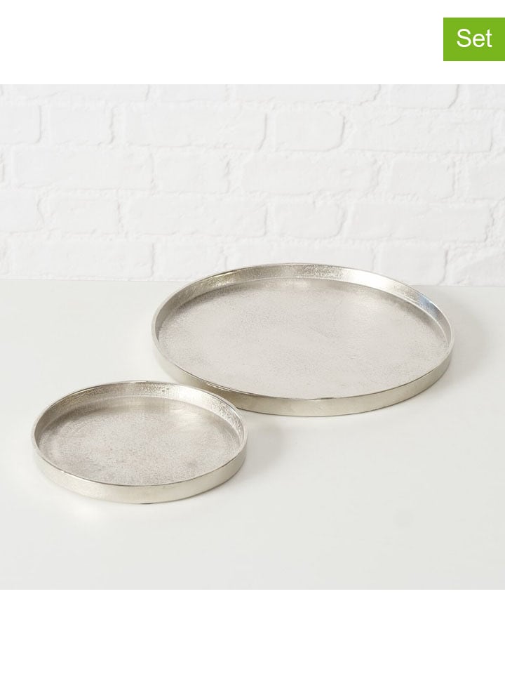 Boltze Tace (2 szt.) "Valomi" w kolorze srebrnym rozmiar: onesize