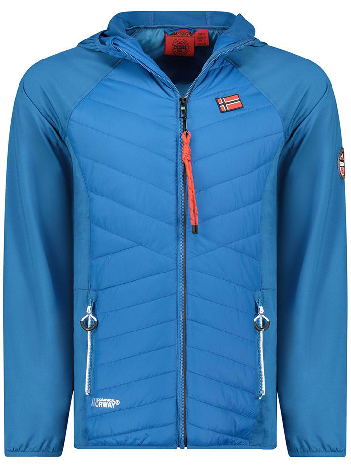 Geographical Norway Kurtka przejściowa "Trollo" w kolorze niebieskim rozmiar: L