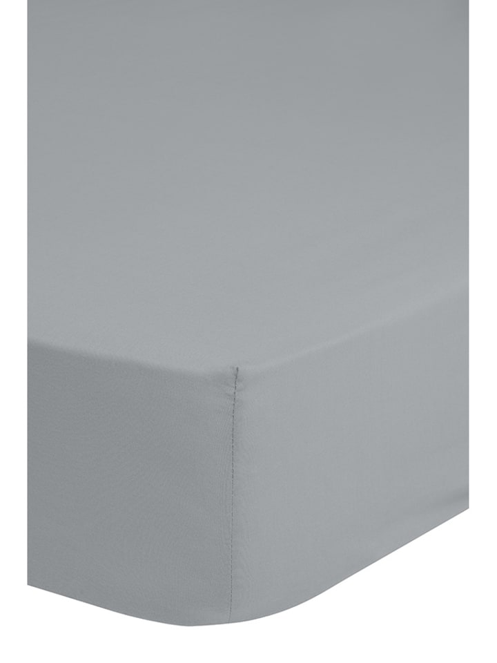 Good Morning Dżersejowe prześcieradło w kolorze szarym na gumce rozmiar: 140x200 cm