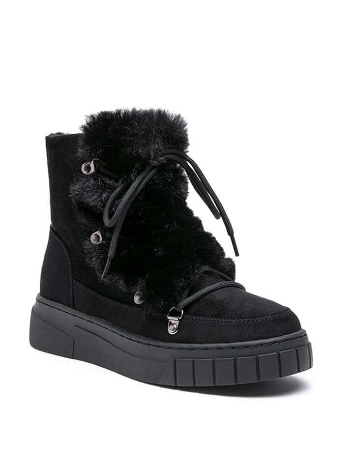 Foreverfolie Kozaki zimowe w kolorze czarnym rozmiar: 40