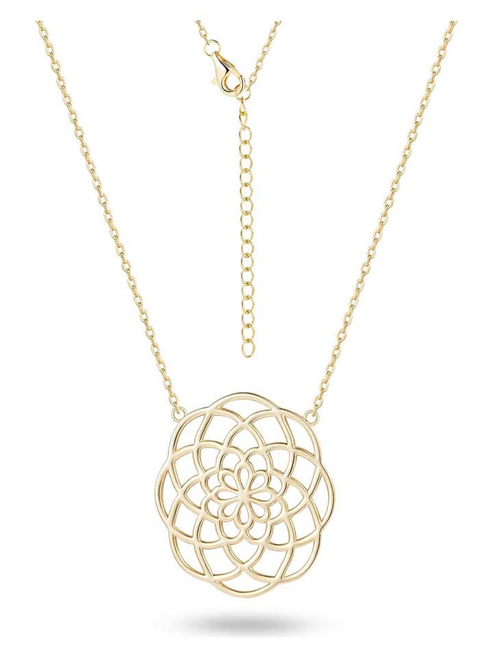 DI GIORGIO Pozłacany naszyjnik z elementem ozdobnym - dł. 40 cm rozmiar: onesize