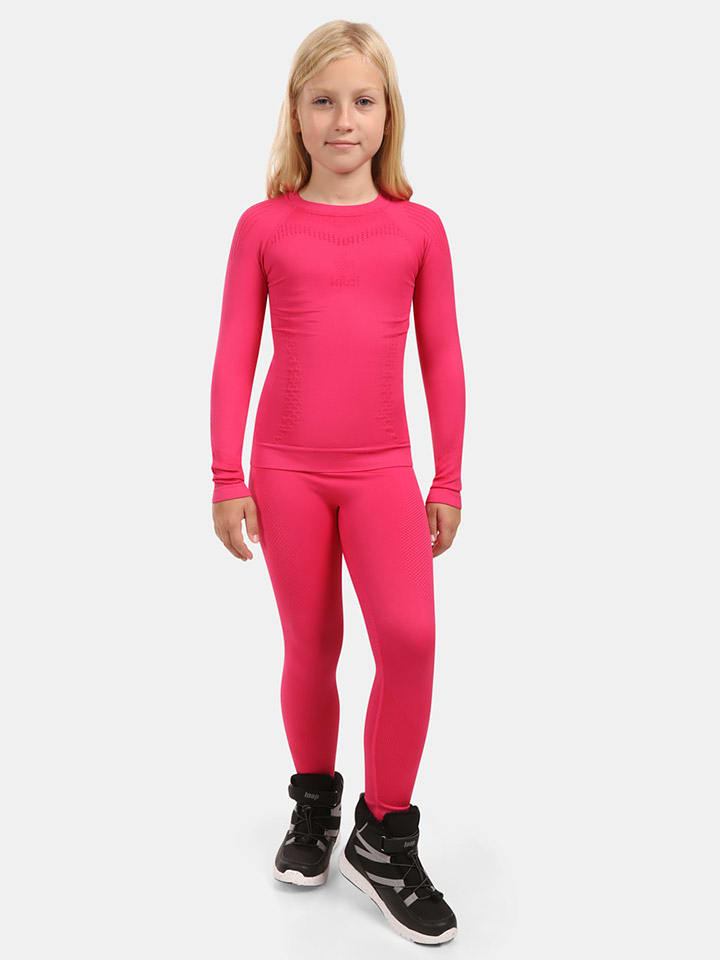 Kilpi Legginsy termiczne "Oline" w kolorze różowym rozmiar: 122