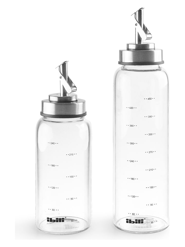 Ibili Dozownik w kolorze srebrnym do oleju - 500 ml rozmiar: onesize