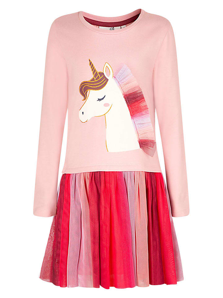 happy girls by Eisend Sukienka w kolorze jasnoróżowym rozmiar: 128