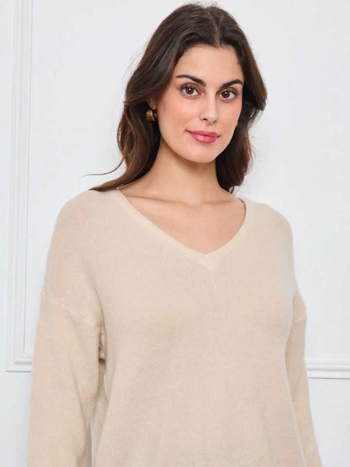 CXL by Christian Lacroix Sweter w kolorze beżowym rozmiar: onesize