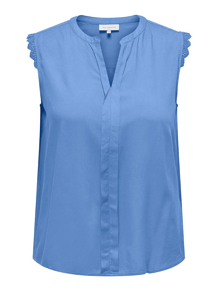 ONLY Carmakoma Bluzka w kolorze niebieskim rozmiar: 54