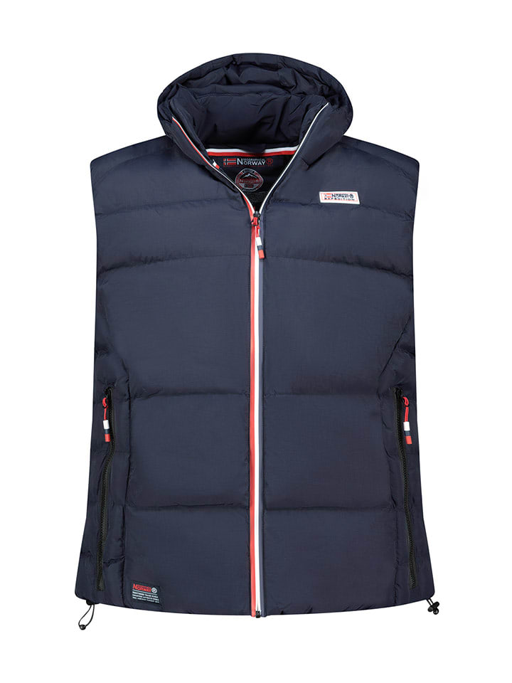 Geographical Norway Kamizelka pikowana "Vito" w kolorze granatowym rozmiar: L