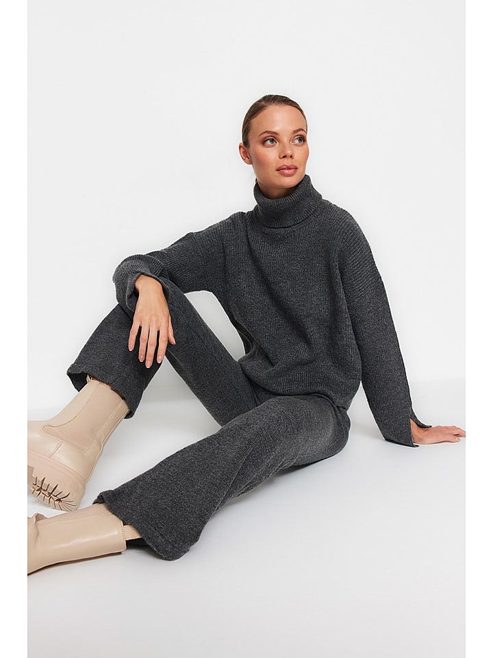 trendyol 2-częściowy zestaw w kolorze antracytowym rozmiar: M