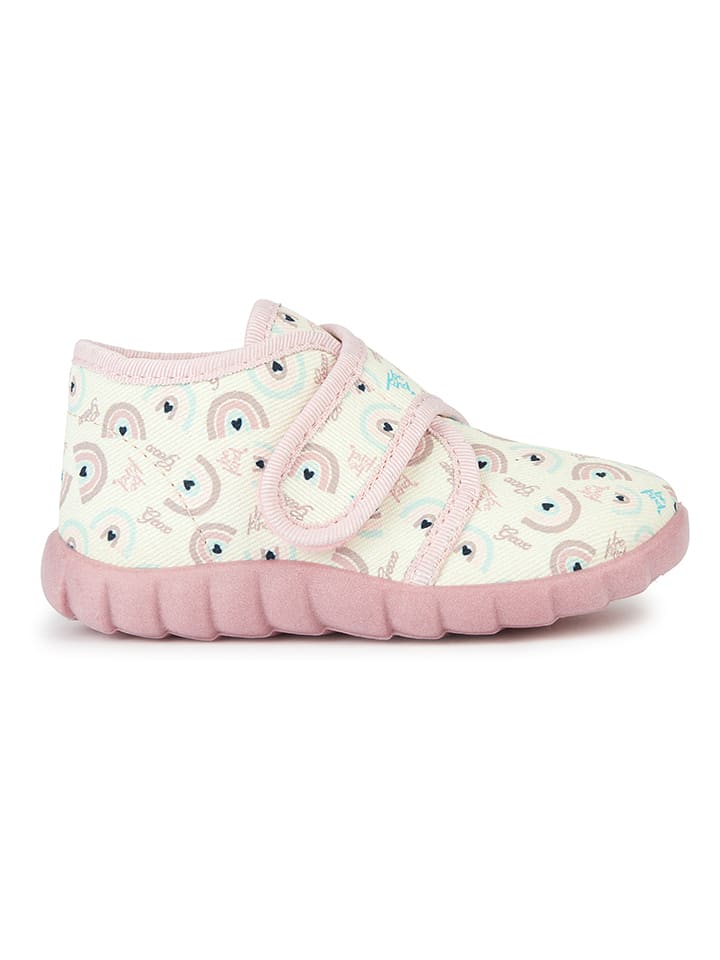 Geox Kapcie "Zyzie" w kolorze kremowo-jasnoróżowym rozmiar: 23